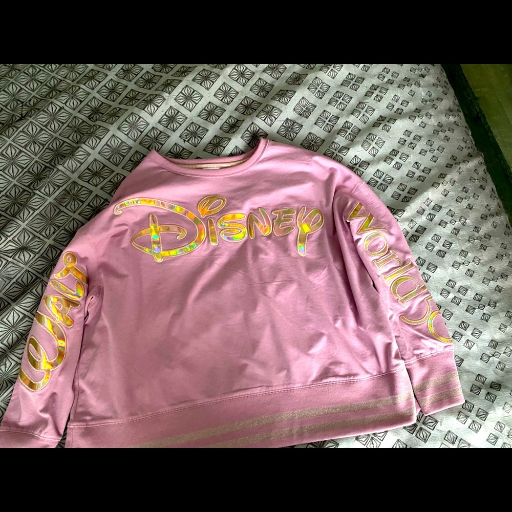 New Disney World 50th Anniversary Iridescent Pink Shirt size 1X